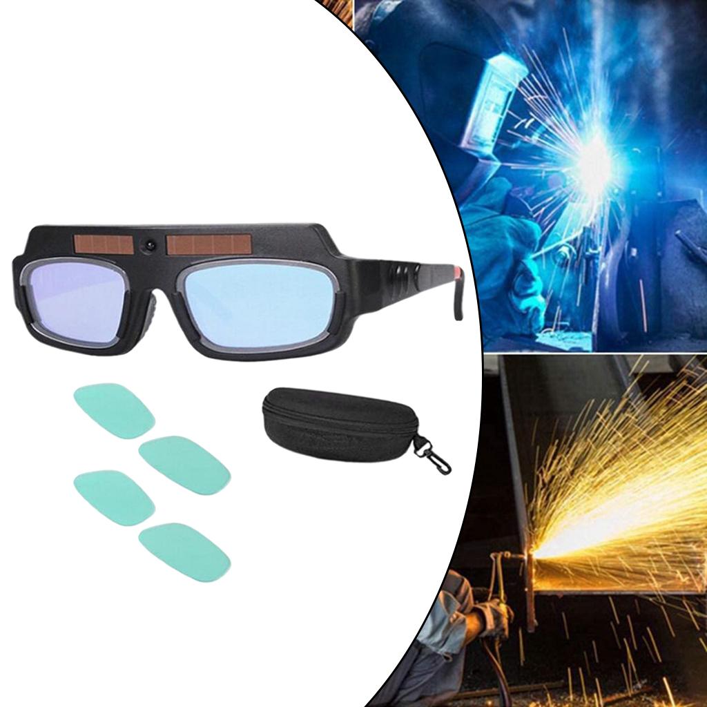 Auto Darkening Welding Goggles Eye Protection Welder Glasses Auto Dimming Welder Mask for Electric Welding Plasma Cut