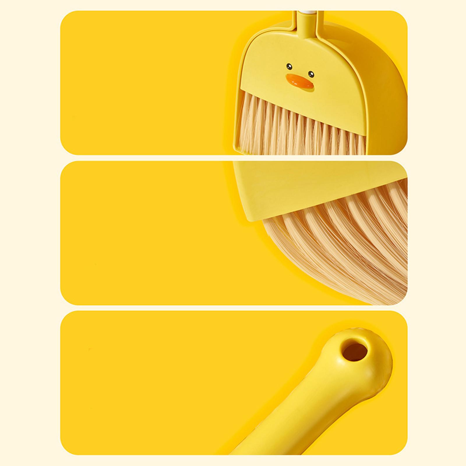 Children`s Broom Mop Small Broom Baby Children Baby Sweeping Broom Combination Three piece Mini Dustpan Set for Girl and Boy