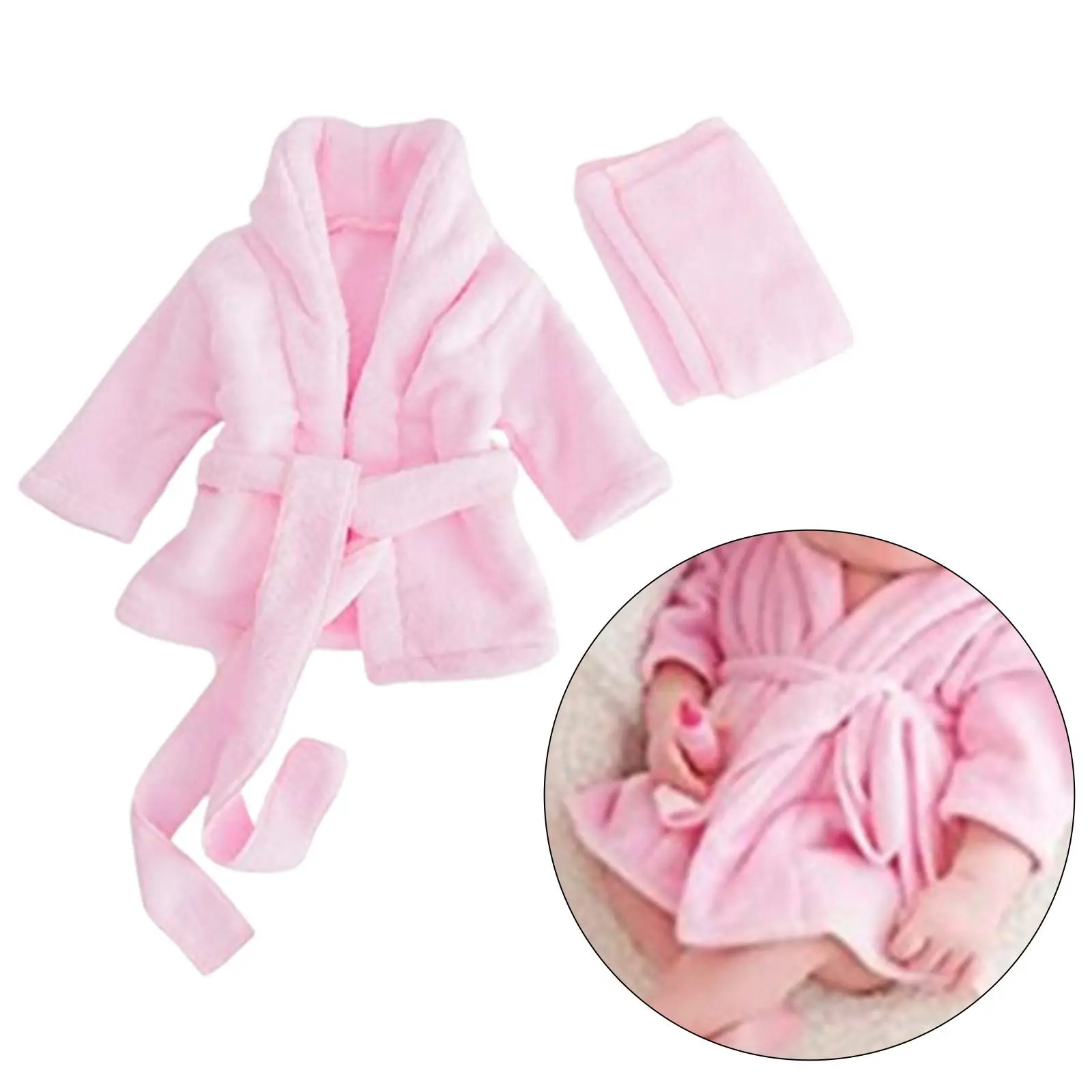 Photo Props Outfit Bathrobes Bathrobes Baby Towel Set Photo Prop