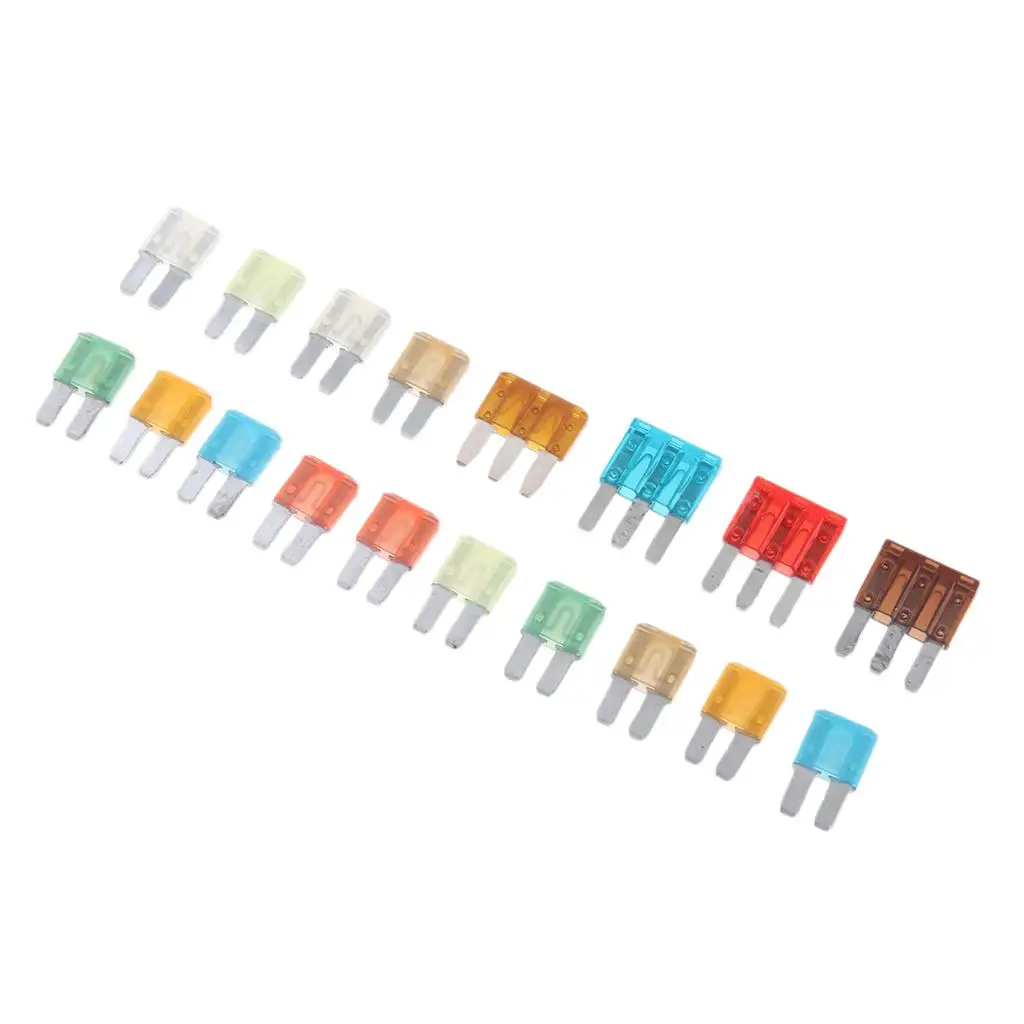 18 pieces Auto Auto SUV Mini 2 \ u0026 3 Flat Fuse 5A 7.5A 10A 15A 20A 25A