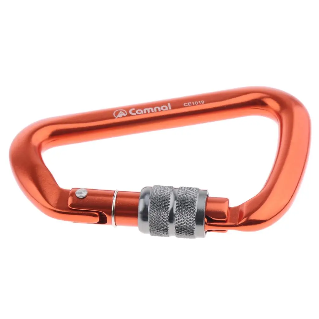 High Strength Screwgate Carabiner Rock Climbing Screw Locking Auto Lock Karabiner Outdoor Sports Hardware Tool