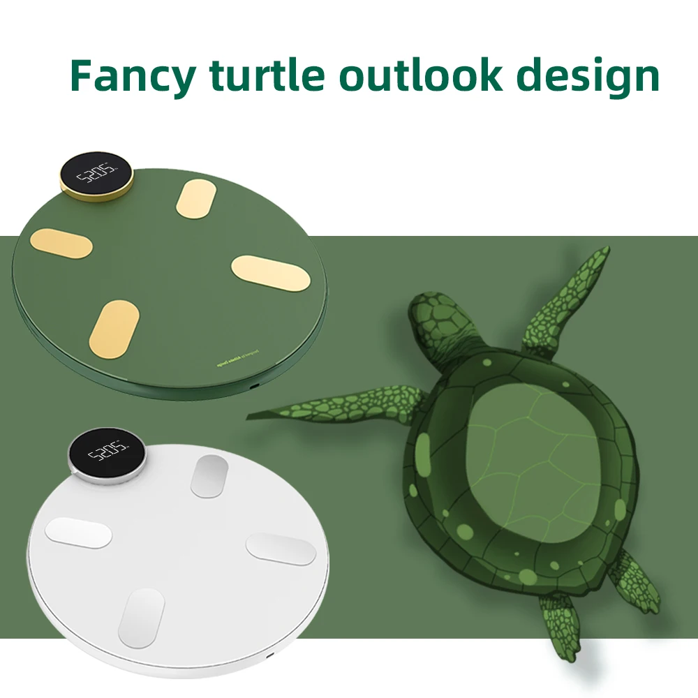 Animal Shape Design Scale 2022 New Cute Turtle Shape Body Fat Scale LED Digital Display Home Smart Weight Scale Child Kids Gift