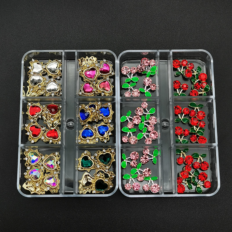 Best of Nail Art Rhinestones Crystal Glass Gems Stones 3D Alloy Heart Nail Decoration Mixed Charms Nail Diamonds DIY For Nail Supplies Reviews & Tips