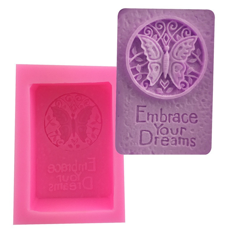 Description Picture 2 of item1 Pc Rectangle Silicone Soap Mold Crafts Handmade Craft 3D Insect Soap Mold Soap Molds For Soap Making DIY Tool