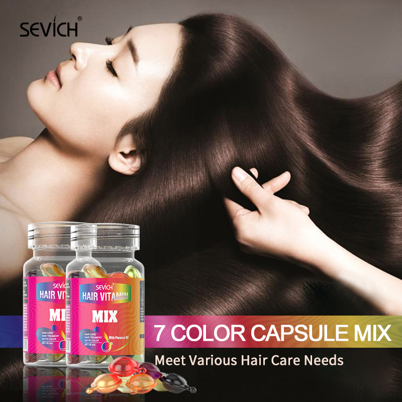 Best of Sevich Mix Hair Vitamin Capsule 30pcs / bottle Keratin Repair Damaged Hair Complex Oil Moroccan Anti-hair Loss Products Hair Care Reviews & Tips