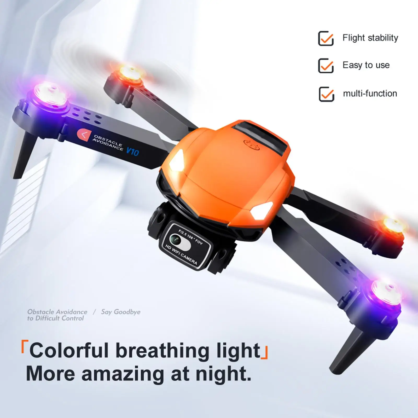 RC Drone with Camera RC Airplane Mini Drone for Children Adults Beginners