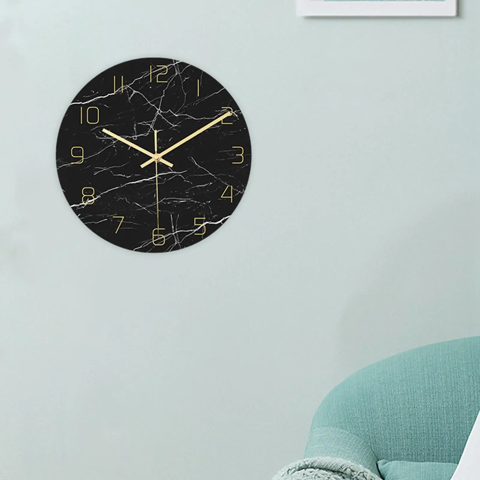 Nordic Wall Clock Marble Texture 12