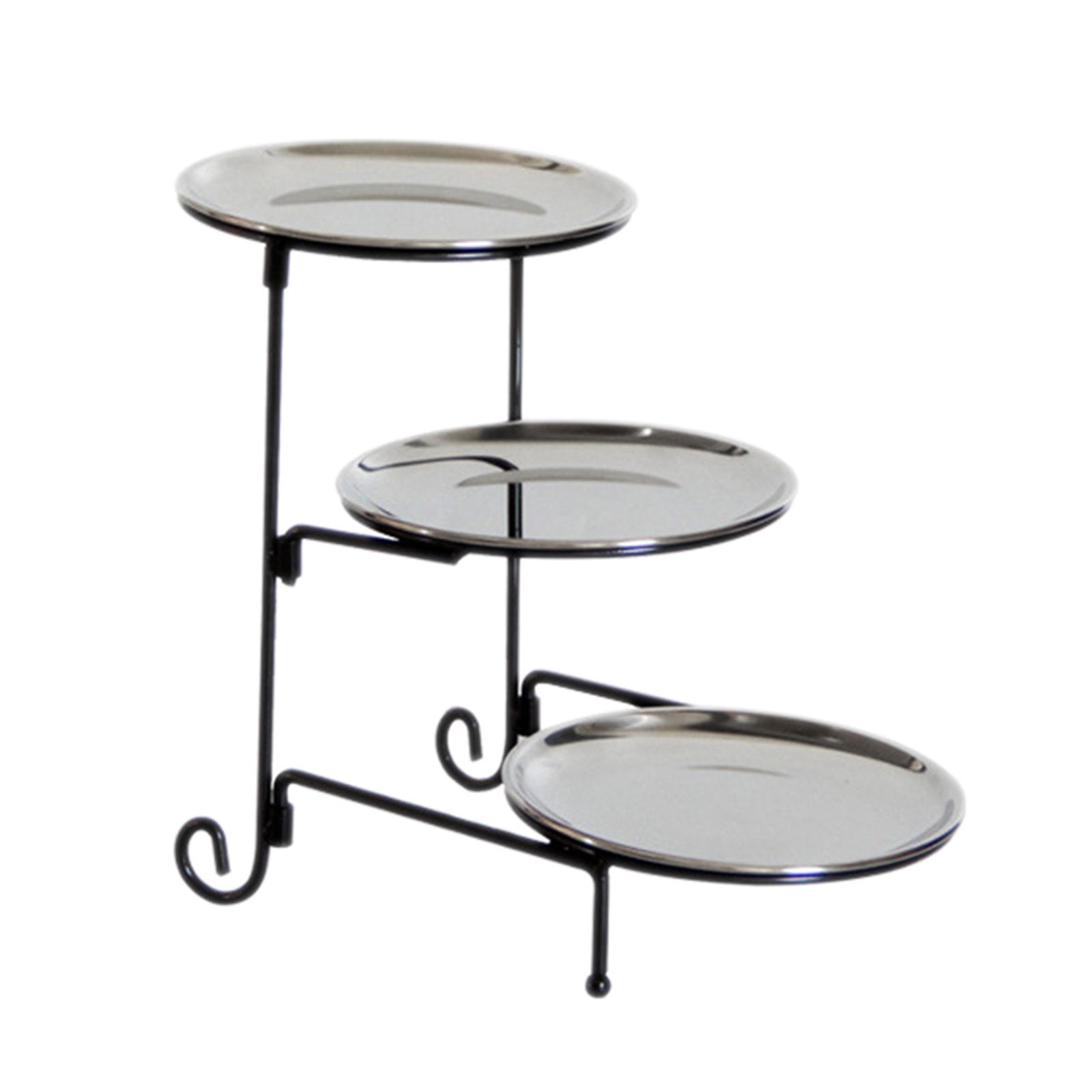 3 Tier Serving Tray Cupcake Stand Detachable for Party Home