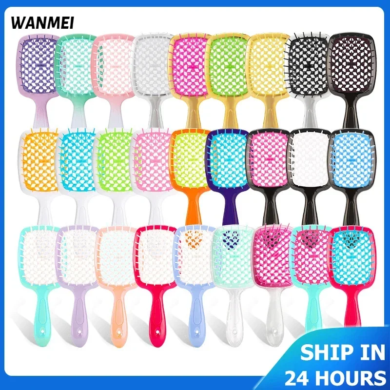 Best of Janeke Hair Brush Scalp Massage Unbrush Detangling Hair Brush Mini Hairbrush Dry Wet Hollow Comb Salon DIY Hair Styling Tools Reviews & Tips