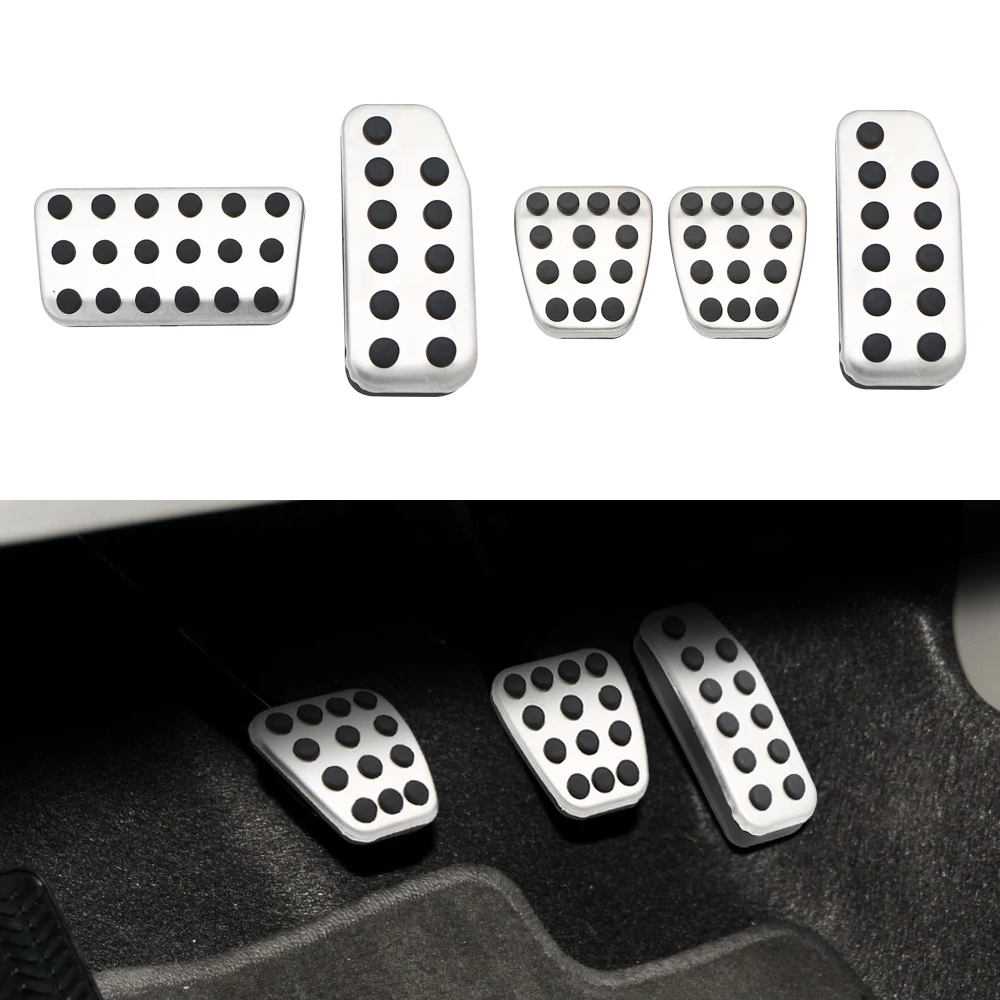 AT MT Autopedale für Honda Fit Jazz XRV HR-V Vezel City 2009 2010 2011 2012 2013 2014, Gaspedal ohne Bohren, Bremspedalabdeckung – Detail 3