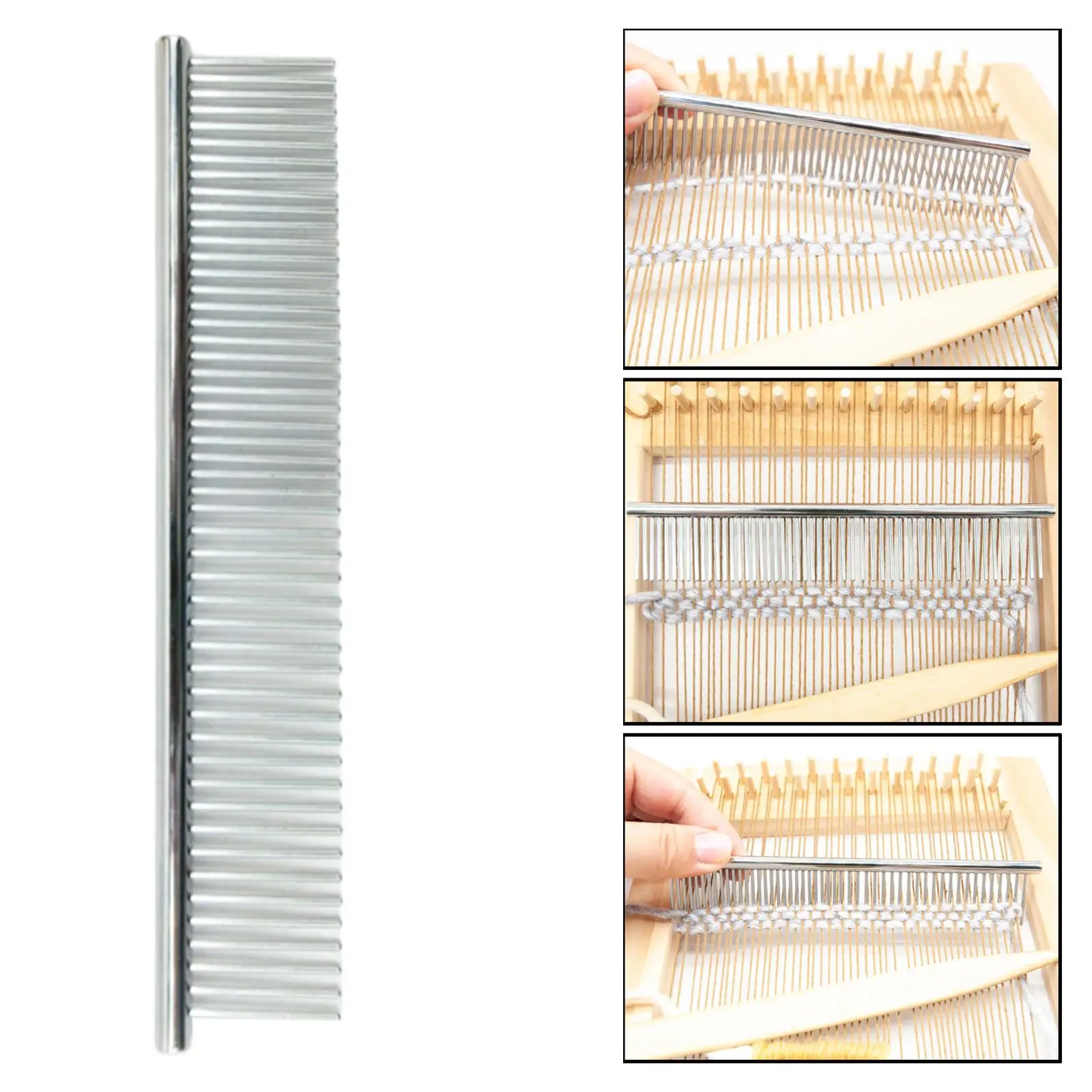 Macrame Fringe Comb Durable Stainless  for Fiber Knotting Art for Brushing Through Cotton Cord for DIY  Hangers Wall Hanging