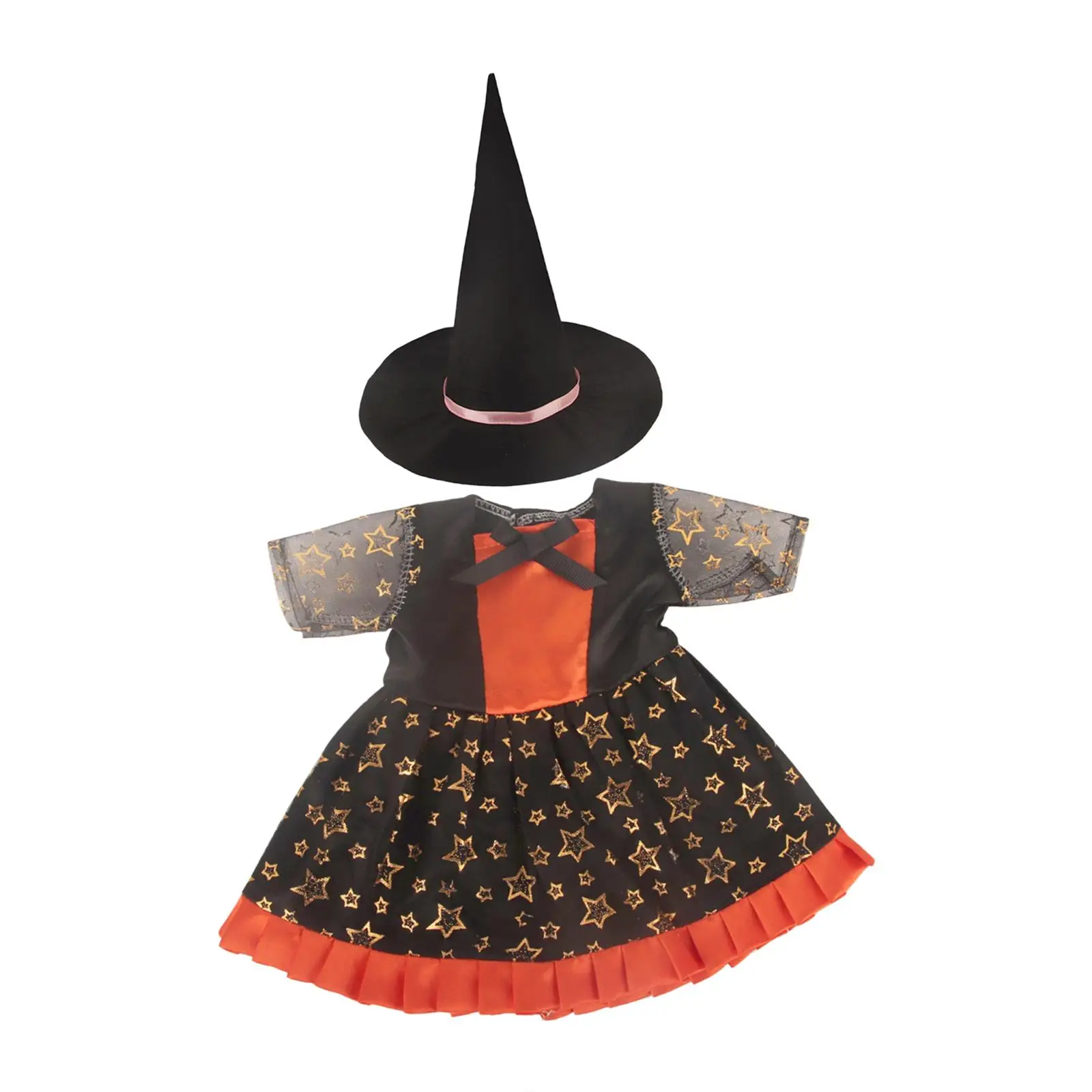 18 inch Girl Doll Dress Hat Halloween Doll Costumes for Dress up Party