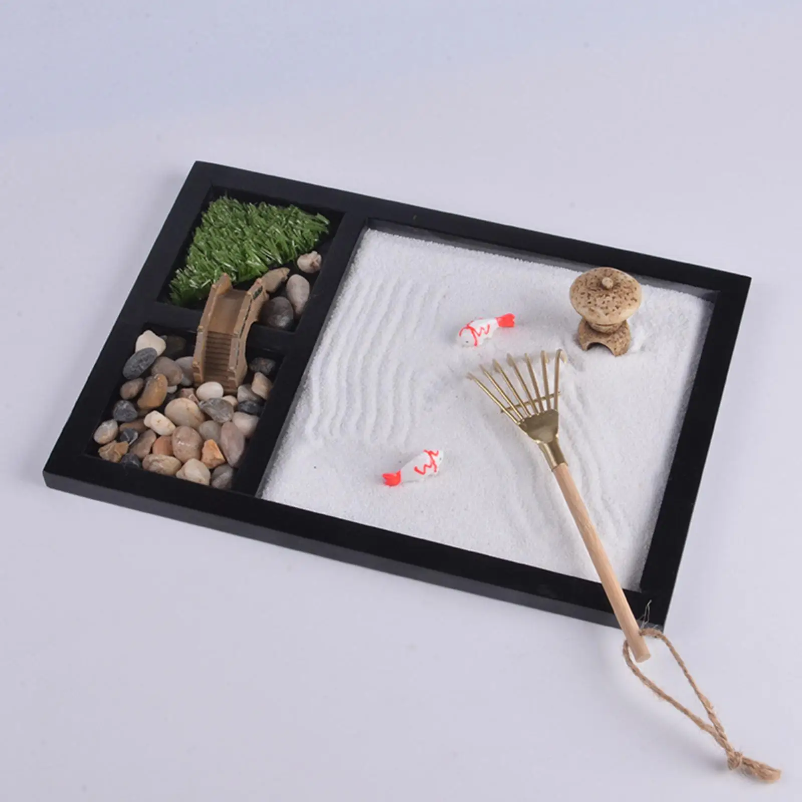Japanese Zen Garden Kit for Desk Office Table Mini Zen Sand Garden Kit