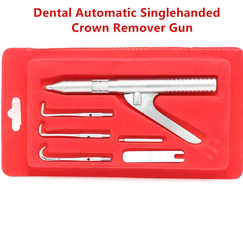 Best of Dental Automatic Singlehanded Crown Remover Gun Set Stainless Steel Dental Surgical Instrument Tools With 3 Working Tip Reviews & Tips