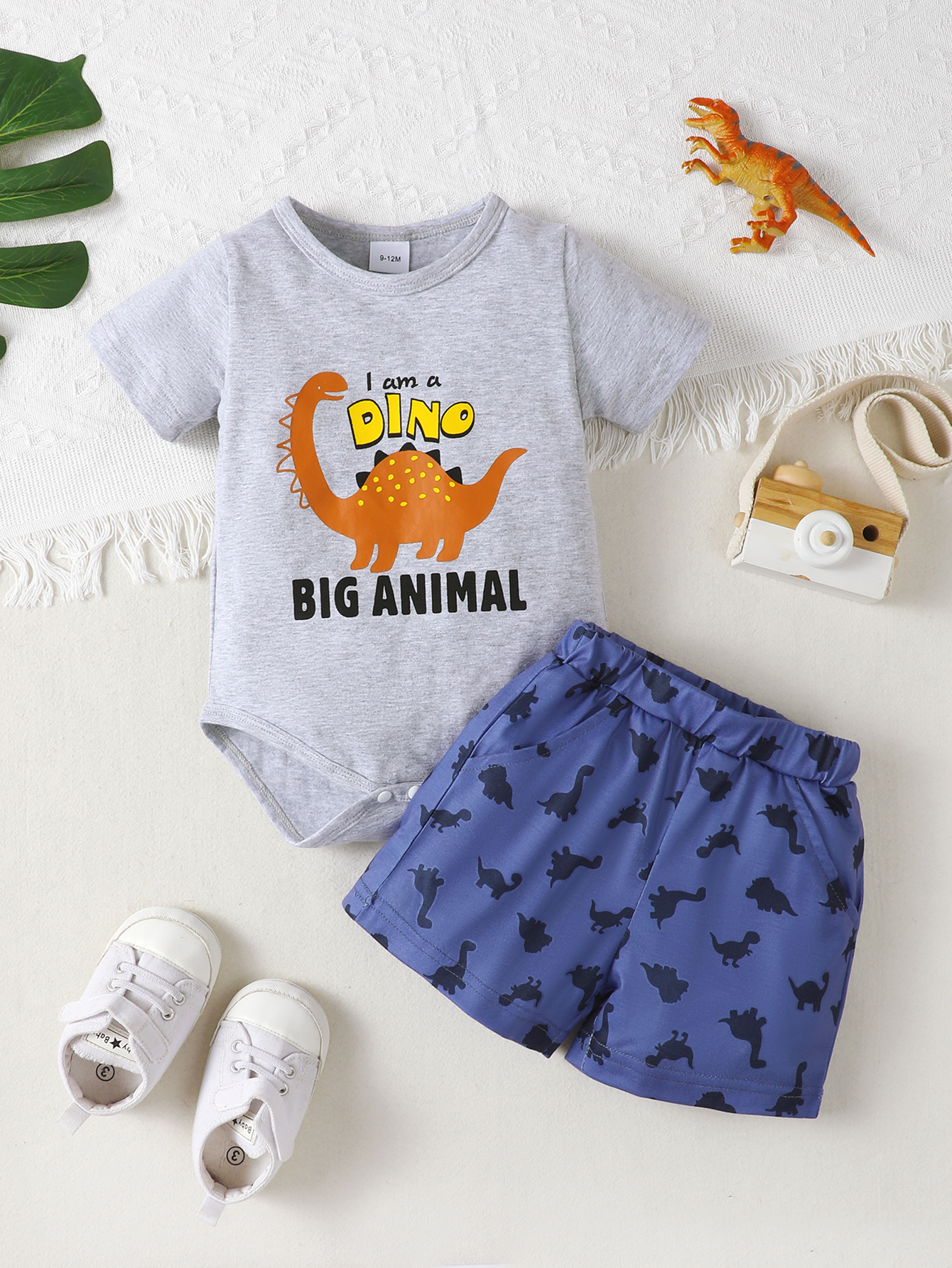 Title 9, 2CPS Sommer Baby Jungen Kleidung Set Cartoon Lö...