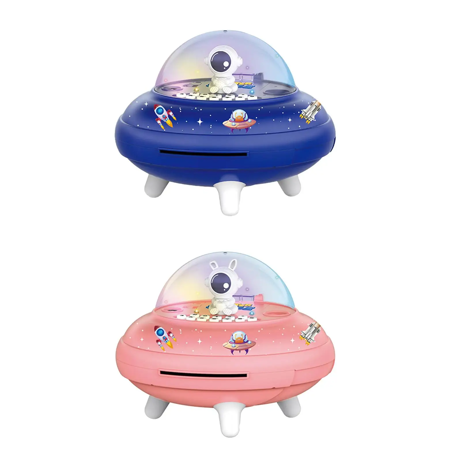 Space Ship Piggy Banks Toys Kids Room Decor with Password Protection Gifts Piggy Banks Kids Toys for Boys Girls Age 5-15