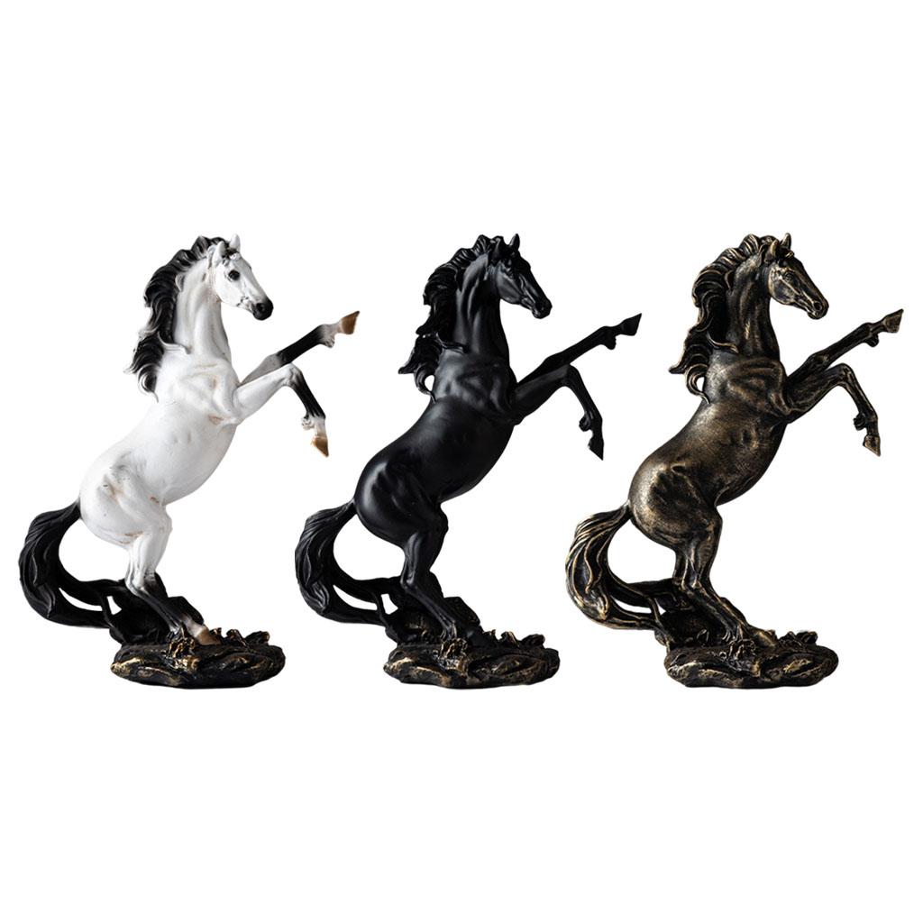 Horse Bronze Figurine Renaissance Style Solid Living Room Horse Sculpture