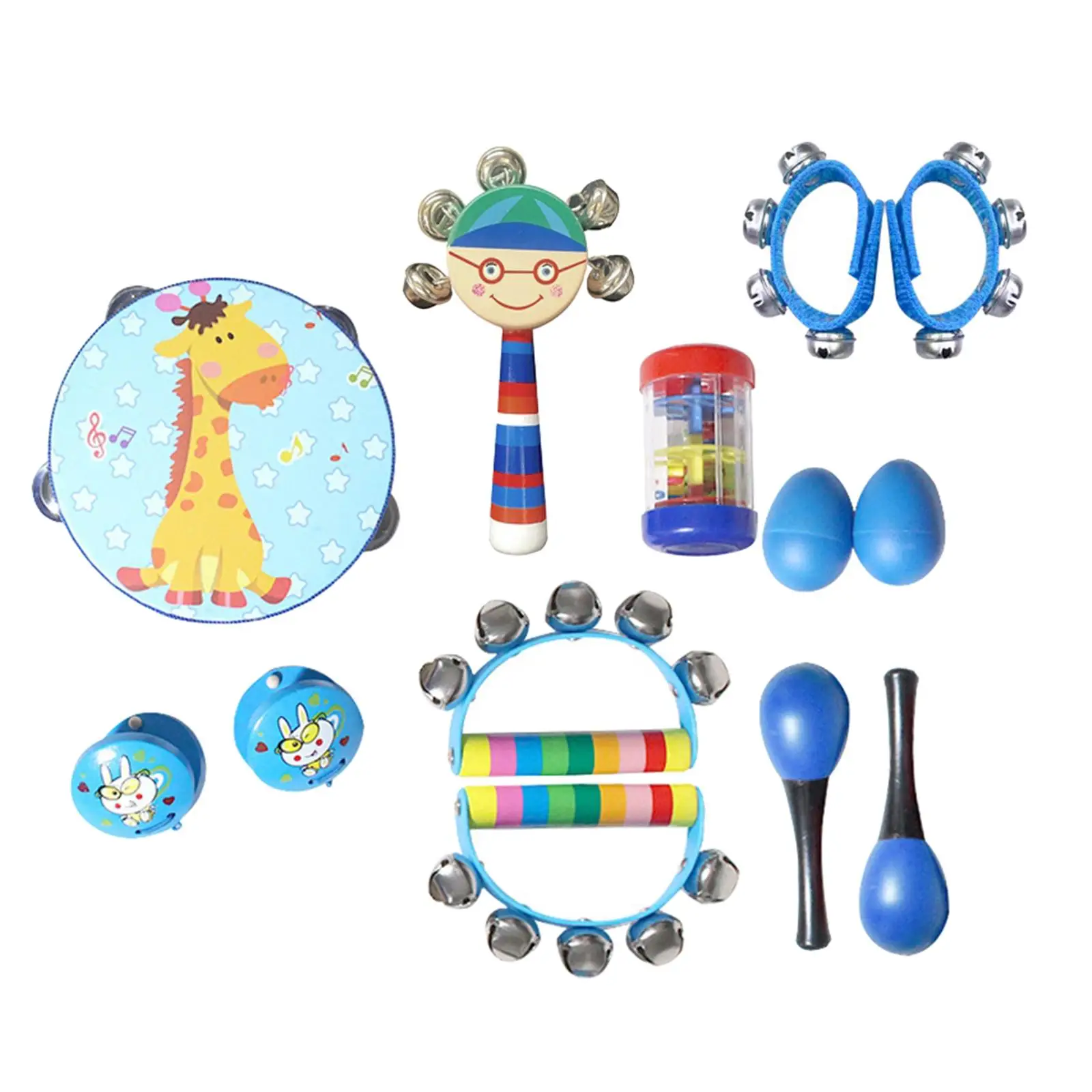13Pcs Montessori Music Toy Percussion Sets Rhythm for Party Toys Preschool
