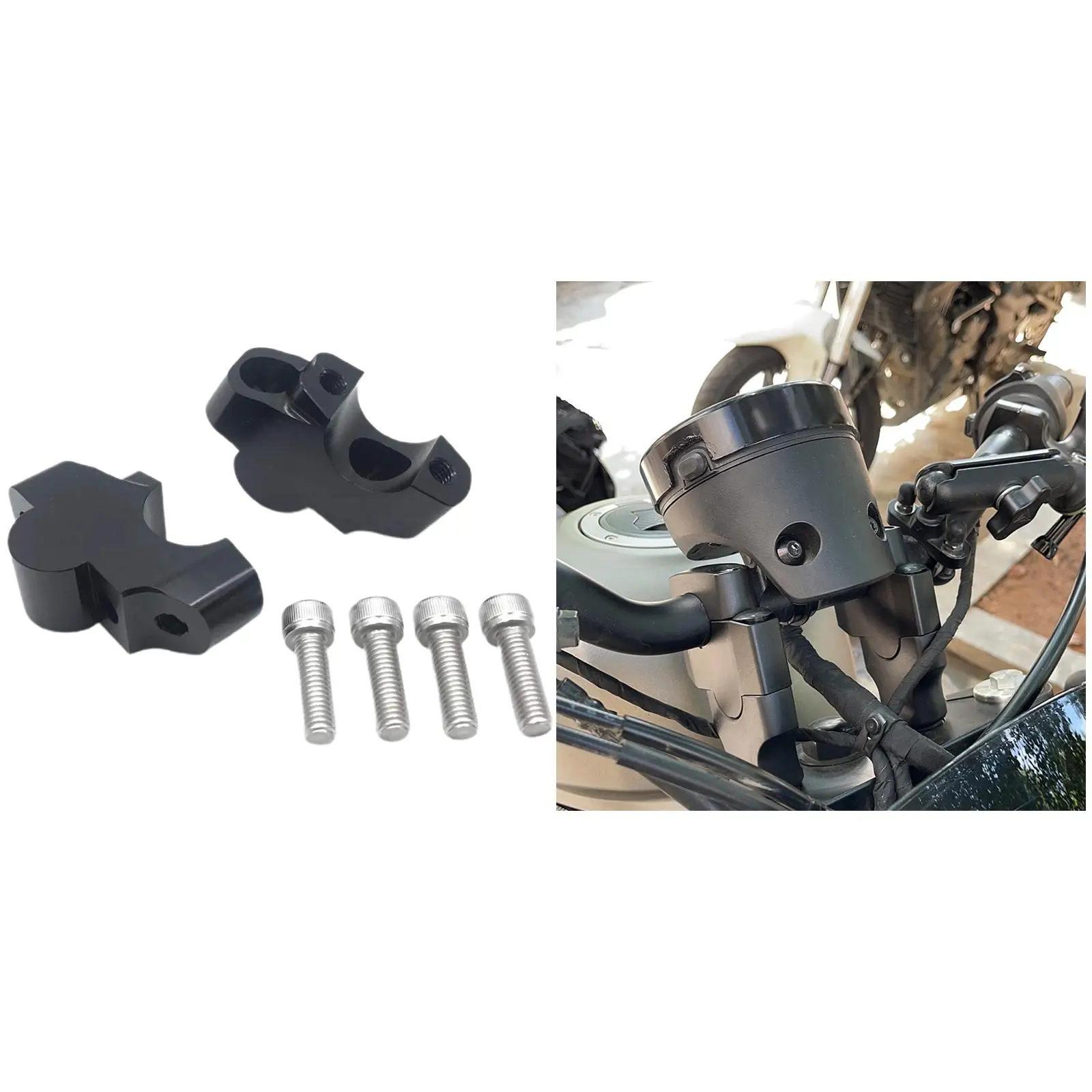 Handlebar Risers Mount Clamp Handlebar  Fit for Honda Cmx Rebel