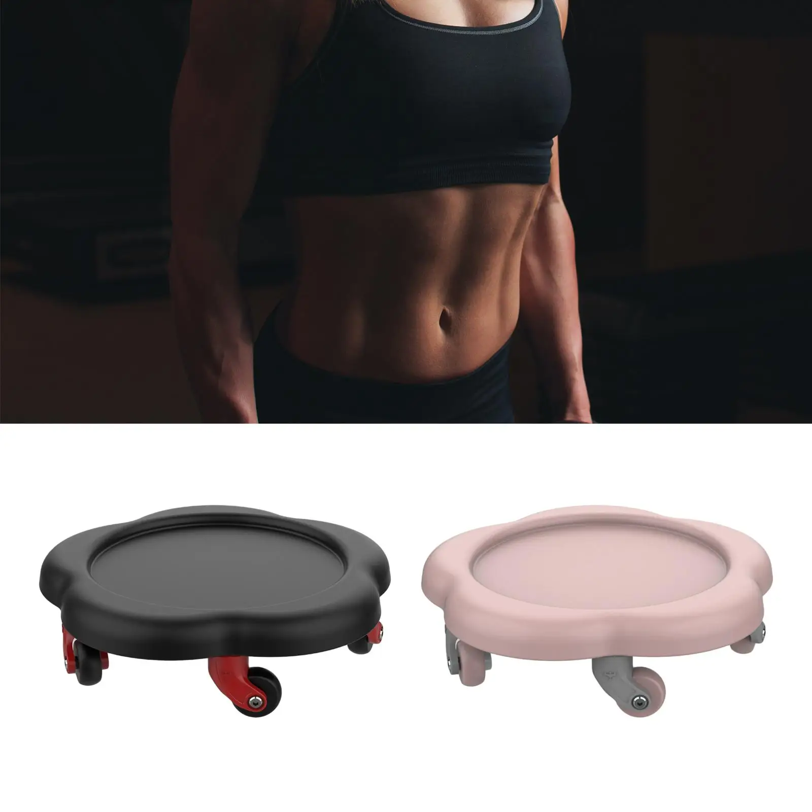 Five Wheels Abdominal Disc Body Building Easy to Use Non Slip for Exercise