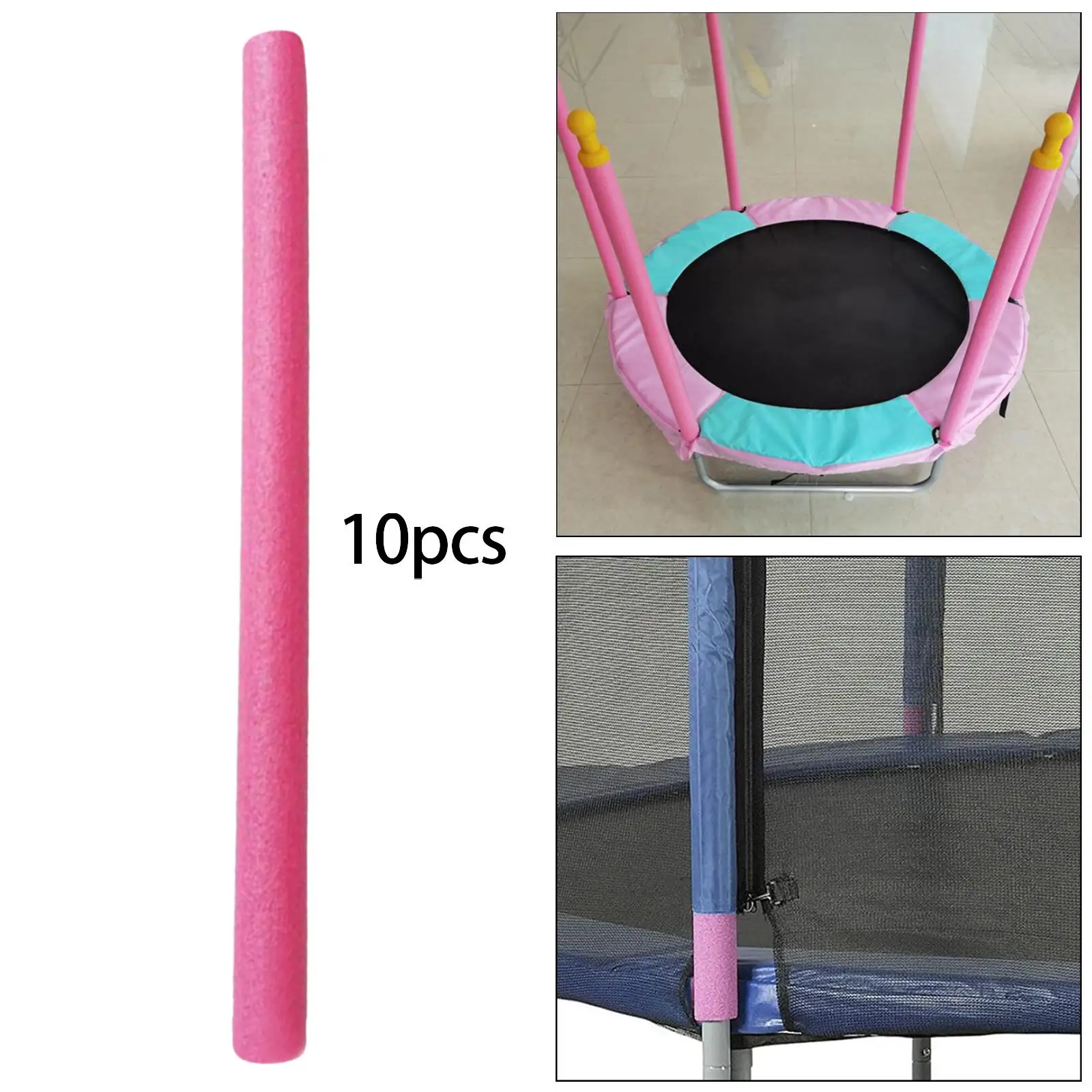 10x Trampoline Enclosure Pole Foam Sleeves Pipe Tube Trampoline Accessories