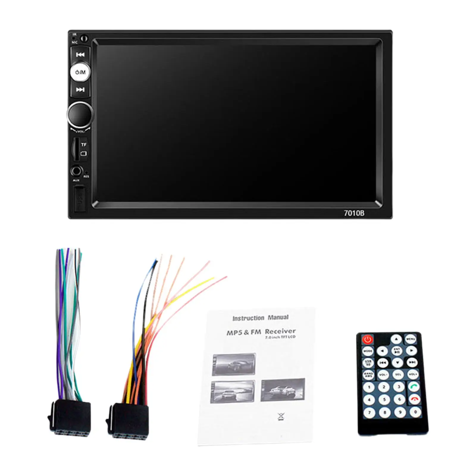 Universal Car Stereo Radio USB AUX Input Handsfree Calling 7in Touchscreen for