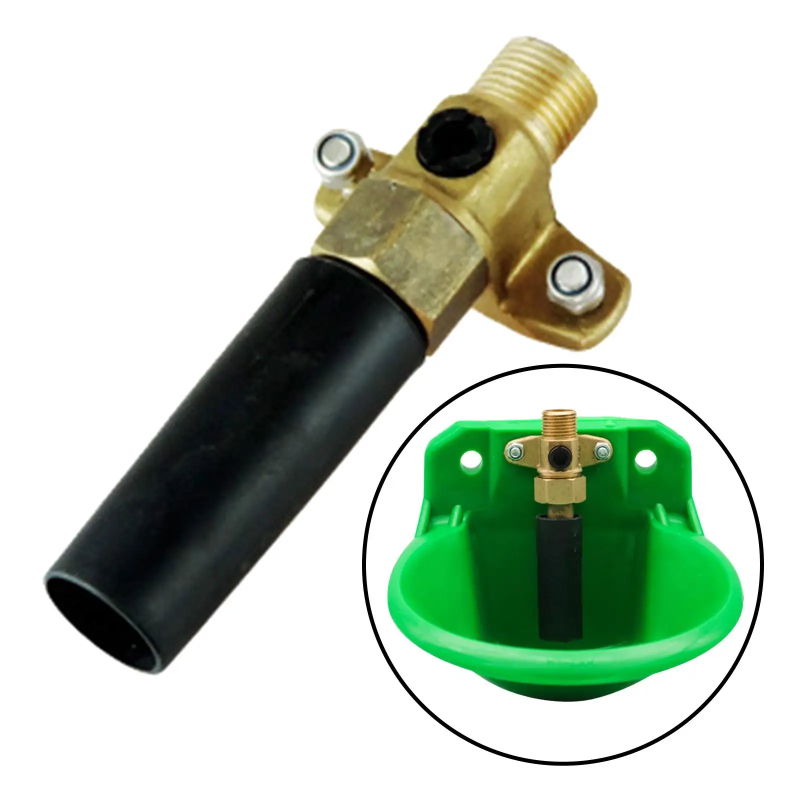 Automatic Waterer Valve Feeding Dispenser Replacement Sheep Drinking Bowl Valve for Poultry Cattle Farm Animal Large Dogs Goats