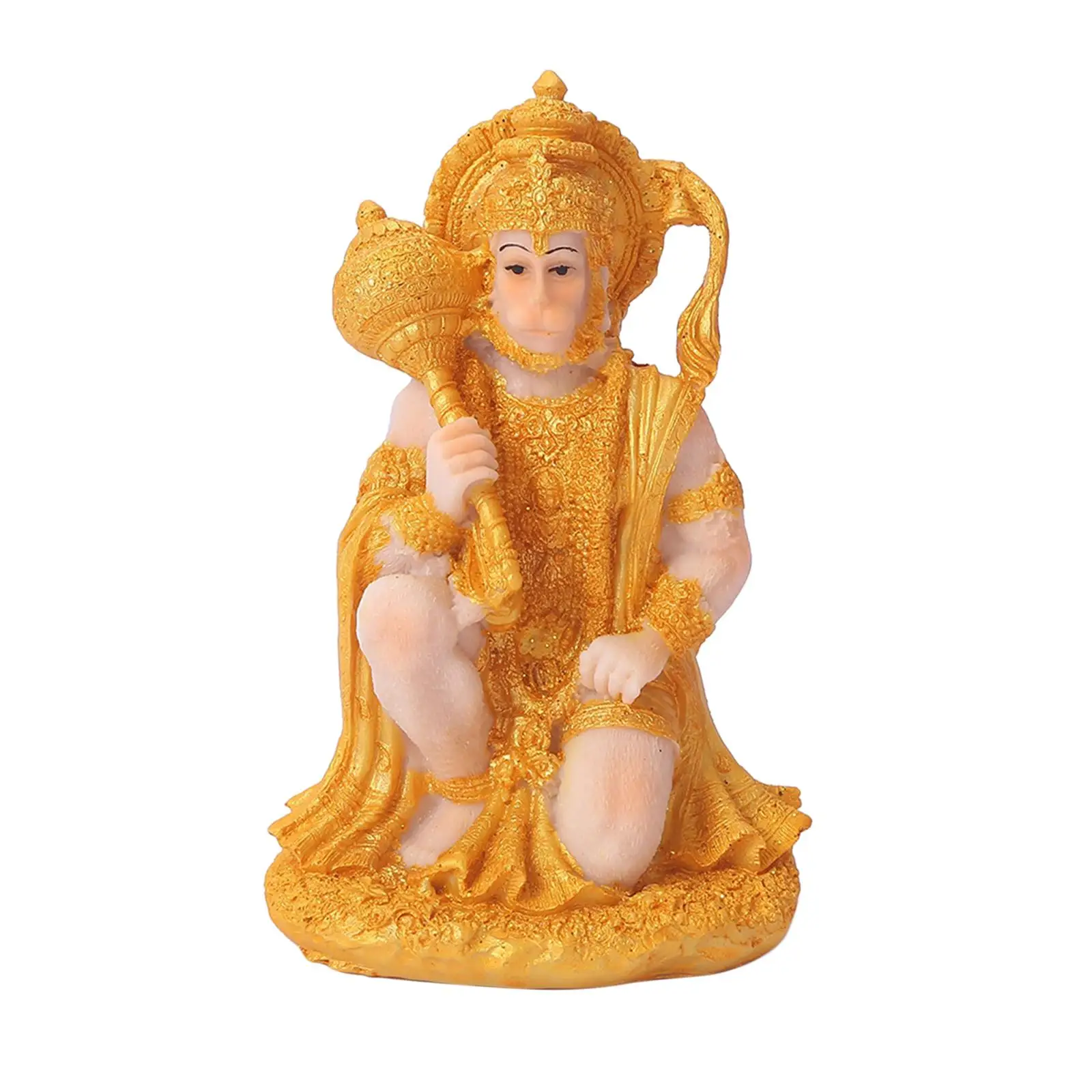 Indian Hindu Monkey God Buddha Statues Hanuman Figurine Fengshui Handcrafted