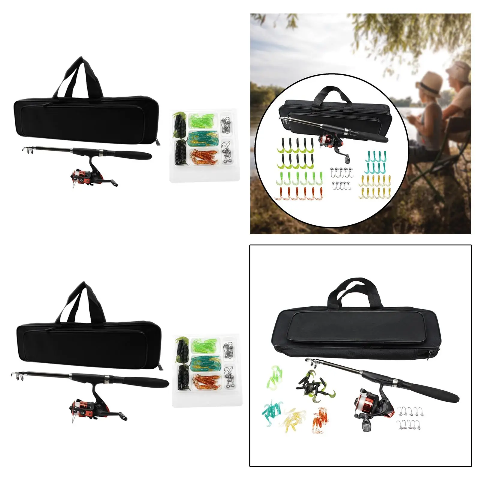 Fishing Rod Reel Combo Fishing Storage Bag for Fishing Lovers Freshwater