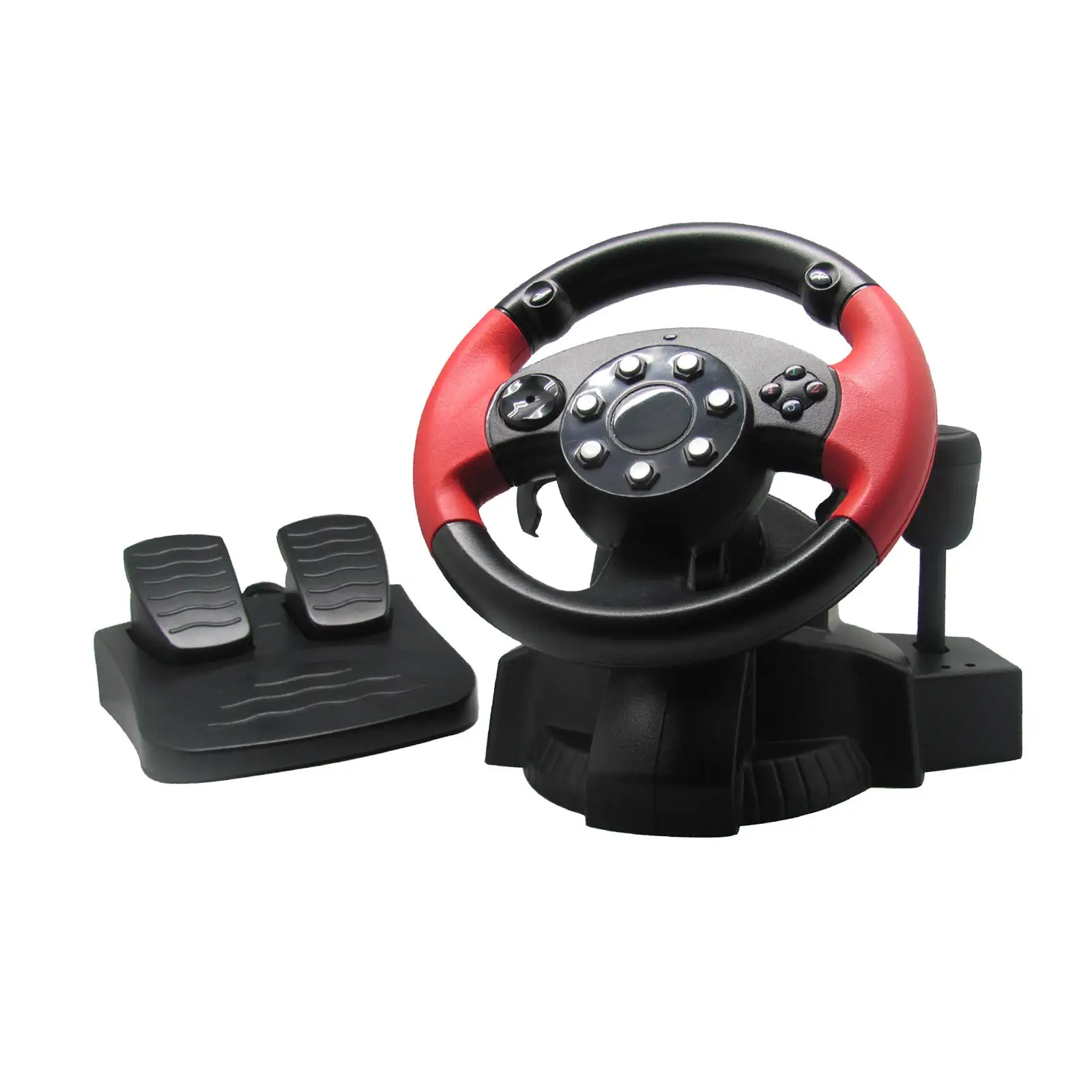 Gaming Racing Wheel with Floor Pedals and Shifter Universal Wired Support Pedal Hot Swap Pc Wheel Racing Steering Wheel
