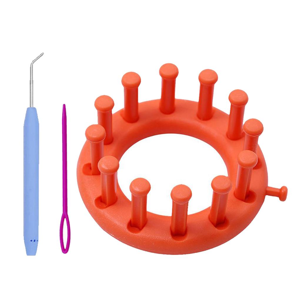 Round Knitting Loom Plastic Hat Weaving Looms Kit DIY Yarn Knitting Tool for Knitting Lovers Socks, Leg Warmers Making Tools