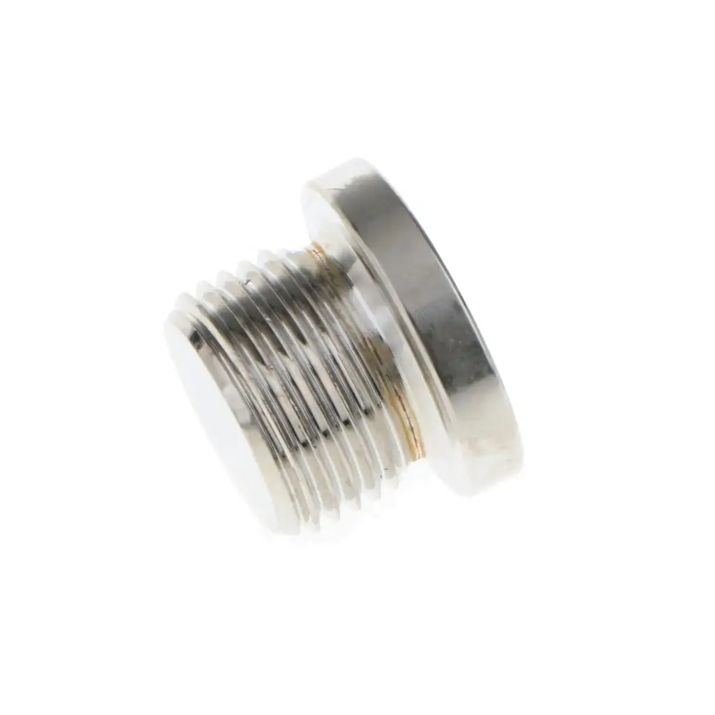 Hex Bolt Bung Plug Head Exhaust for O2 Oxygen Sensor x1.5 Thread JX0006 High Quality Iron Electroplated Nickle
