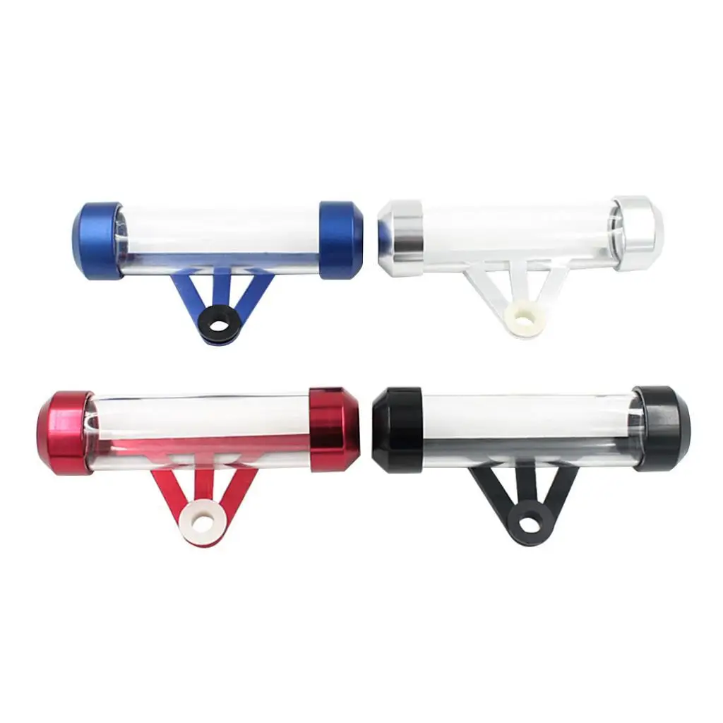 Metal Motorcycle Tax Holder Frame Scooter Moped Waterproof Motorcycle Tube Holder Glass 110 mm x 30 mm