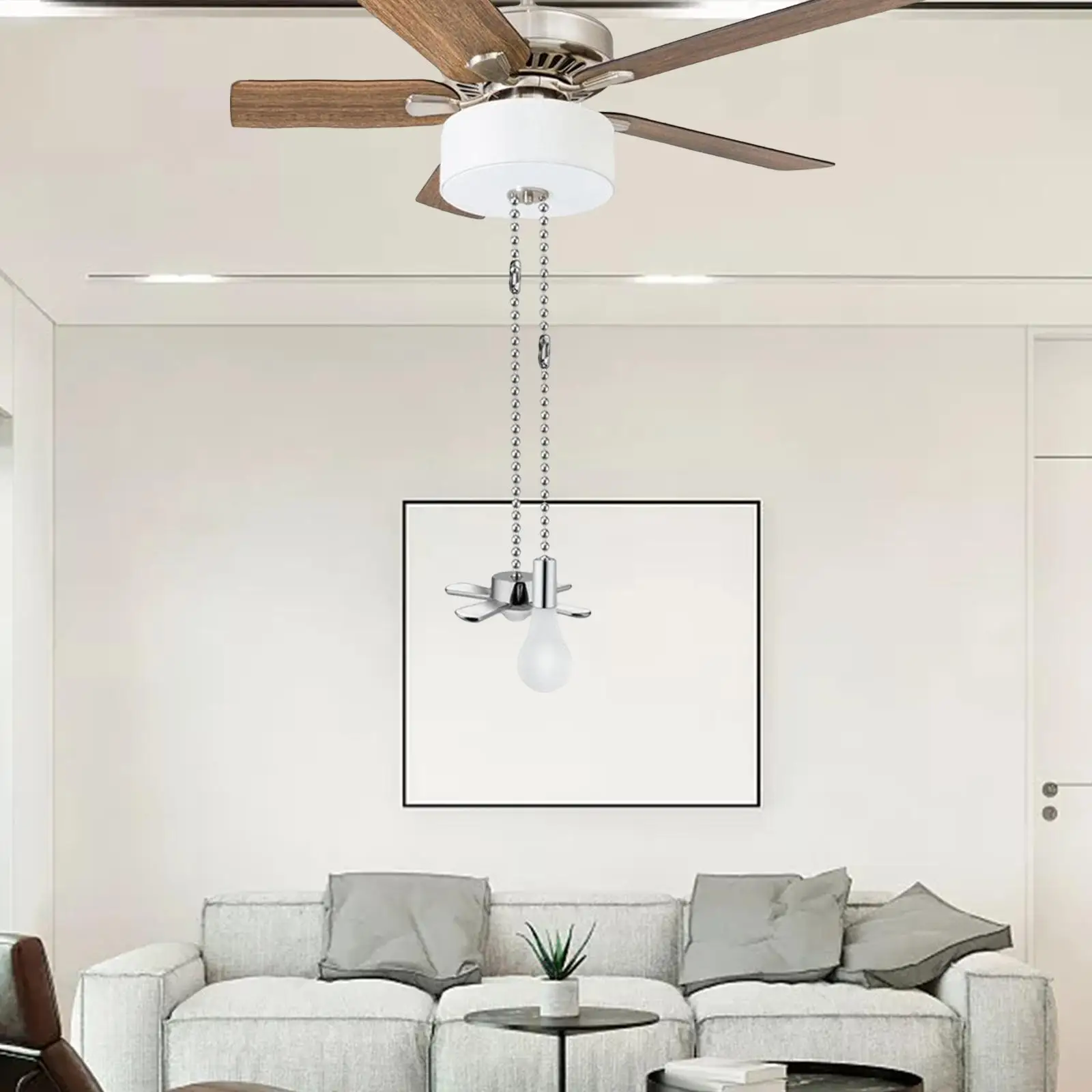 Metal Ceiling Fan Pull Chains Fashion Lamp Chain Decorative Extension Decor
