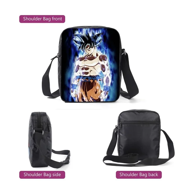 Dragon Ball Backpack Sports Canvas Anime Print Cartoon nylon Sun Goku  Double Shoulder Strap Portable Travel Storage Student Bag - AliExpress
