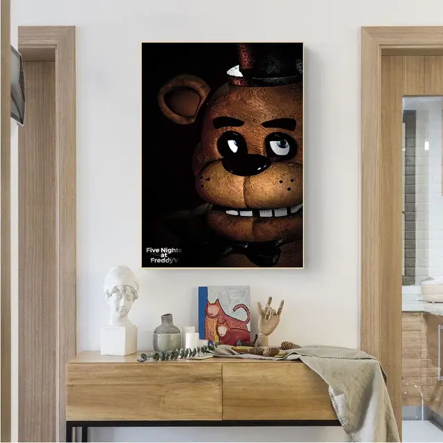 Five Nights At Freddy's 1 Film Metal Japan Anime Ideal for Pub Barn Bar  Office Man Cave Home Bedroom Dining Room Kitchen Gift - Tin Plates Metal  Poster Gift 200mm x 300mm 