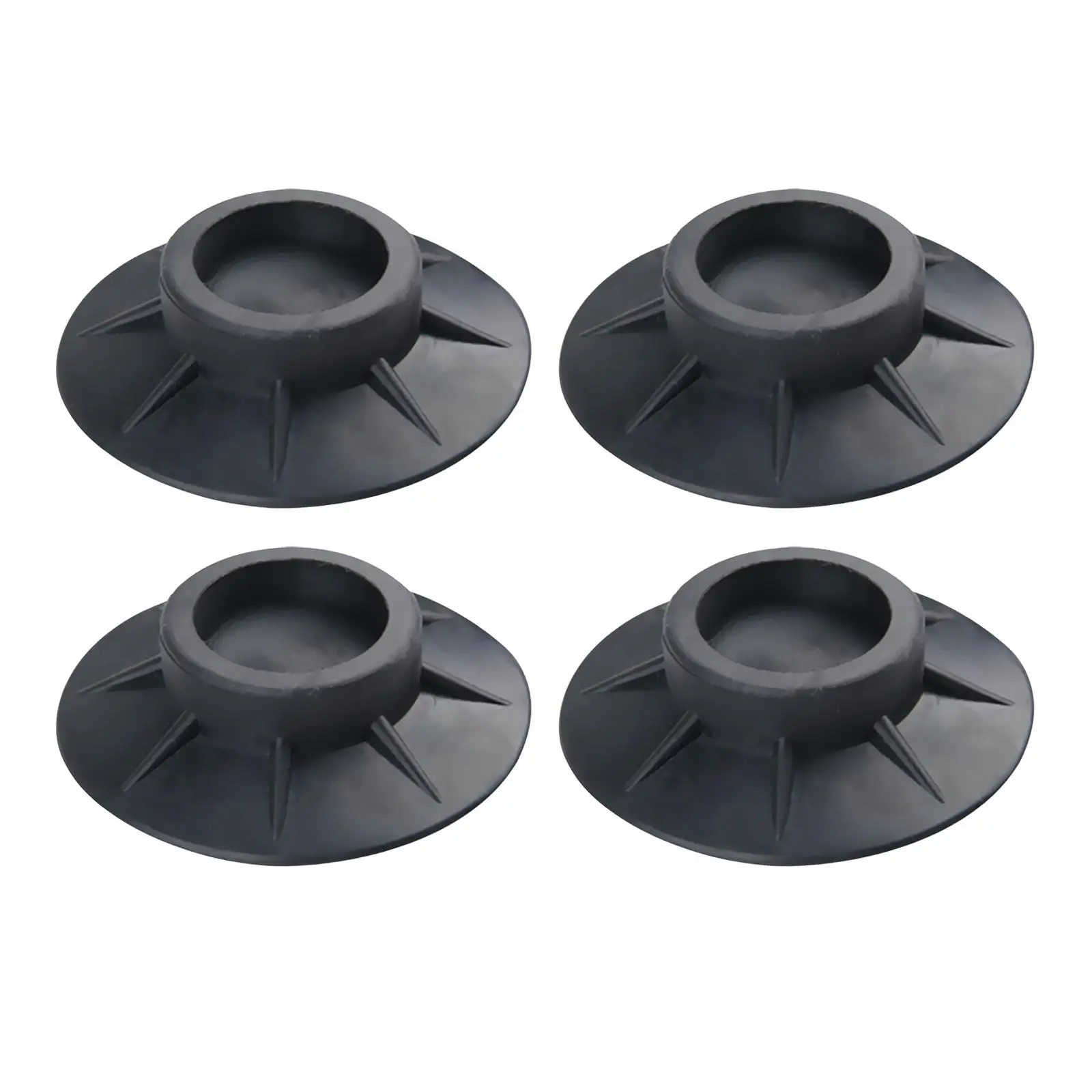 Set of 4 Dryer Pedestals Protection Pad Rubber Covers Slip for Fridge
