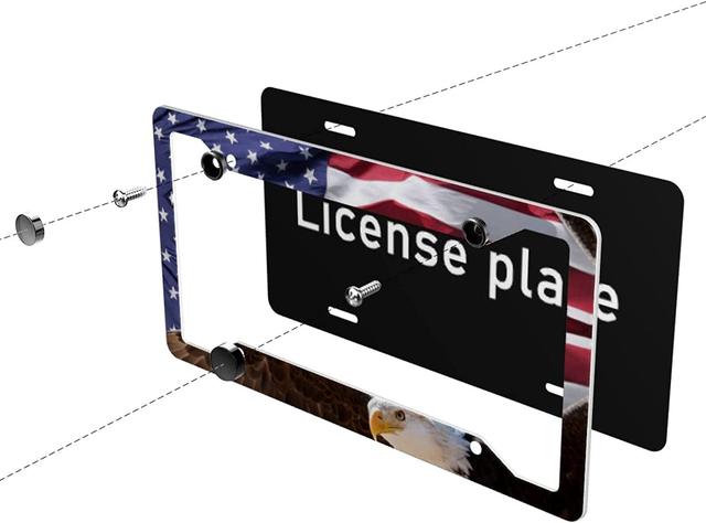 My Other Ride Is A Skateboard License Plate Frame - Funny Aluminum Car Accessory For Skateboarders