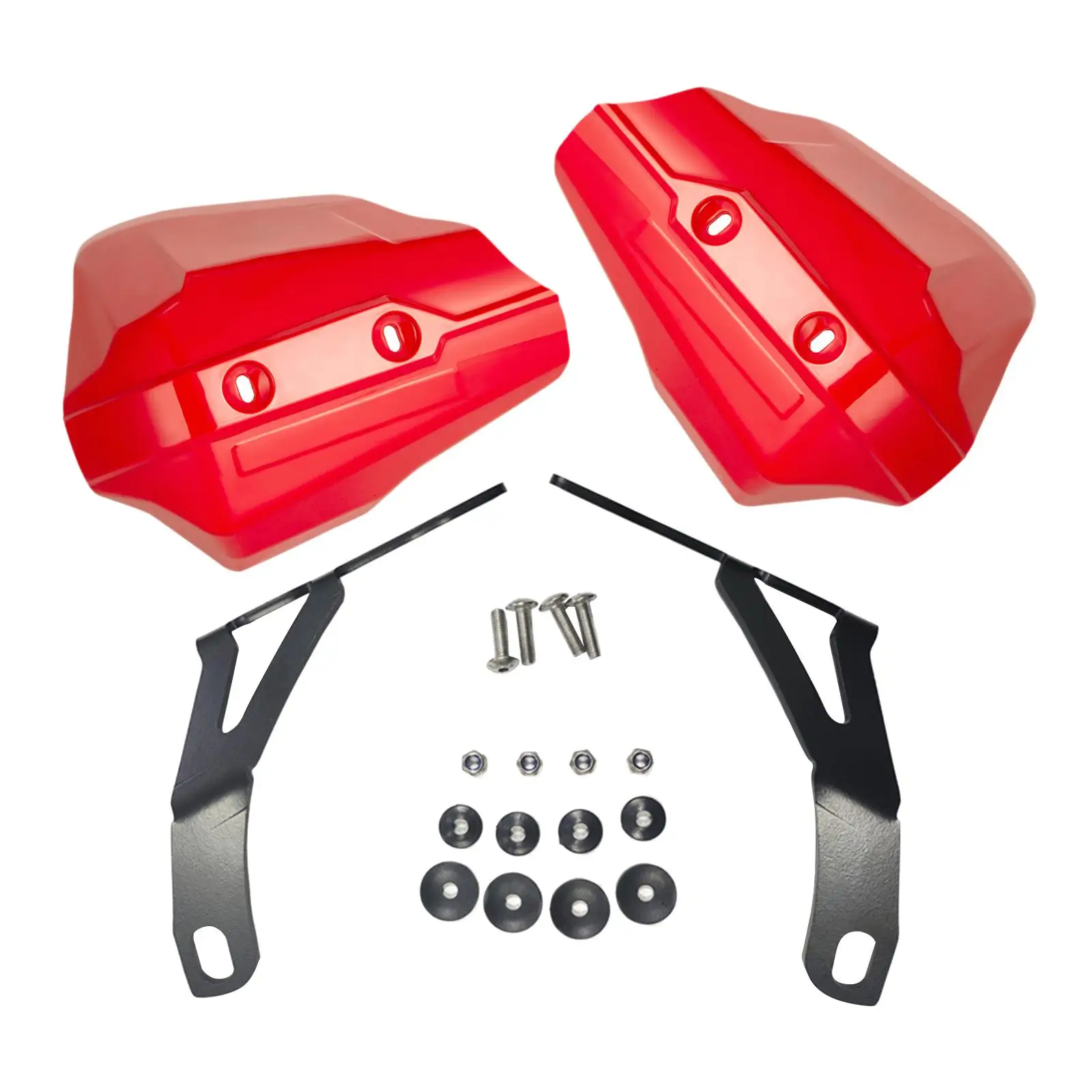 2Pcs Motorcycle Hand Guards Wind Protector with Metal Bracket Replacement