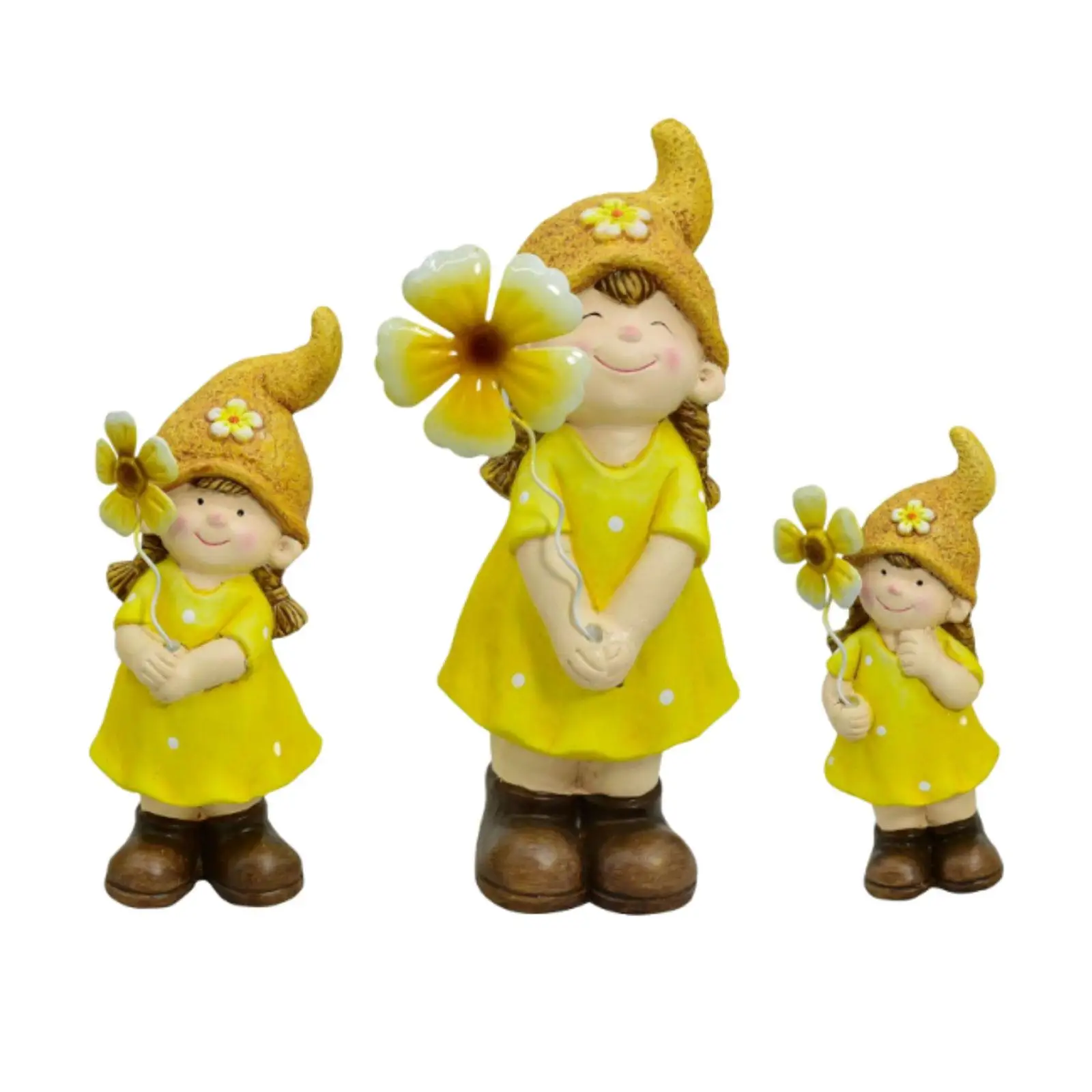 3 Pieces Figure Sculptures Decorations for Anniversary Entrance Gift