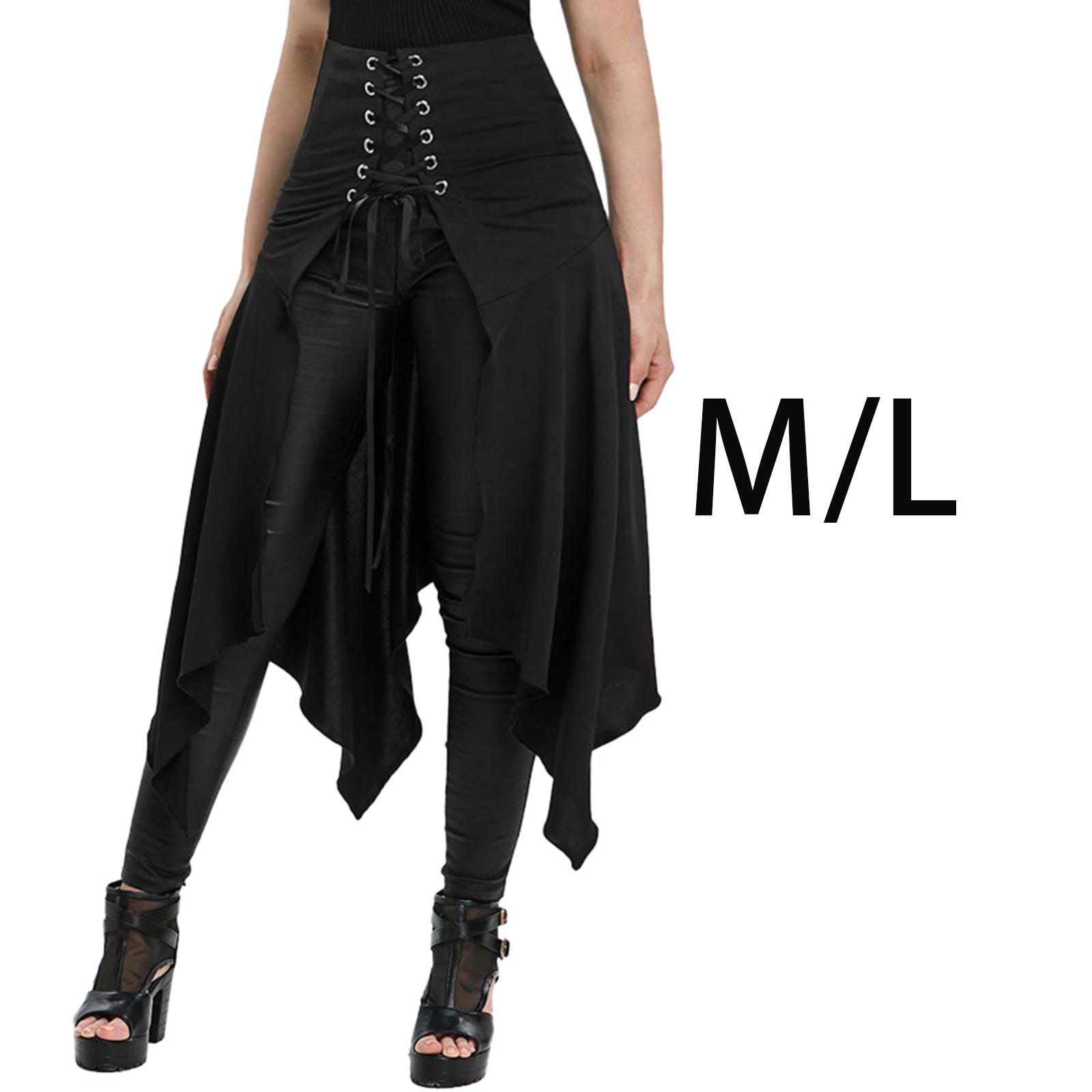 Womens MIDI Skirt Lace up High Waist Flowy Long Skirt for Carnival Festival Prom