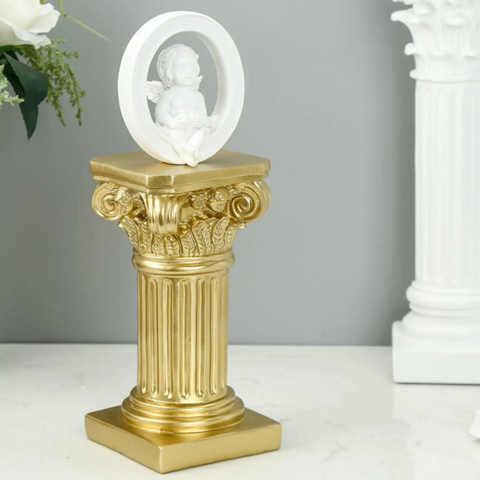 Roman Column Statue Miniature Figurine Ornament for Party Wedding Decoration