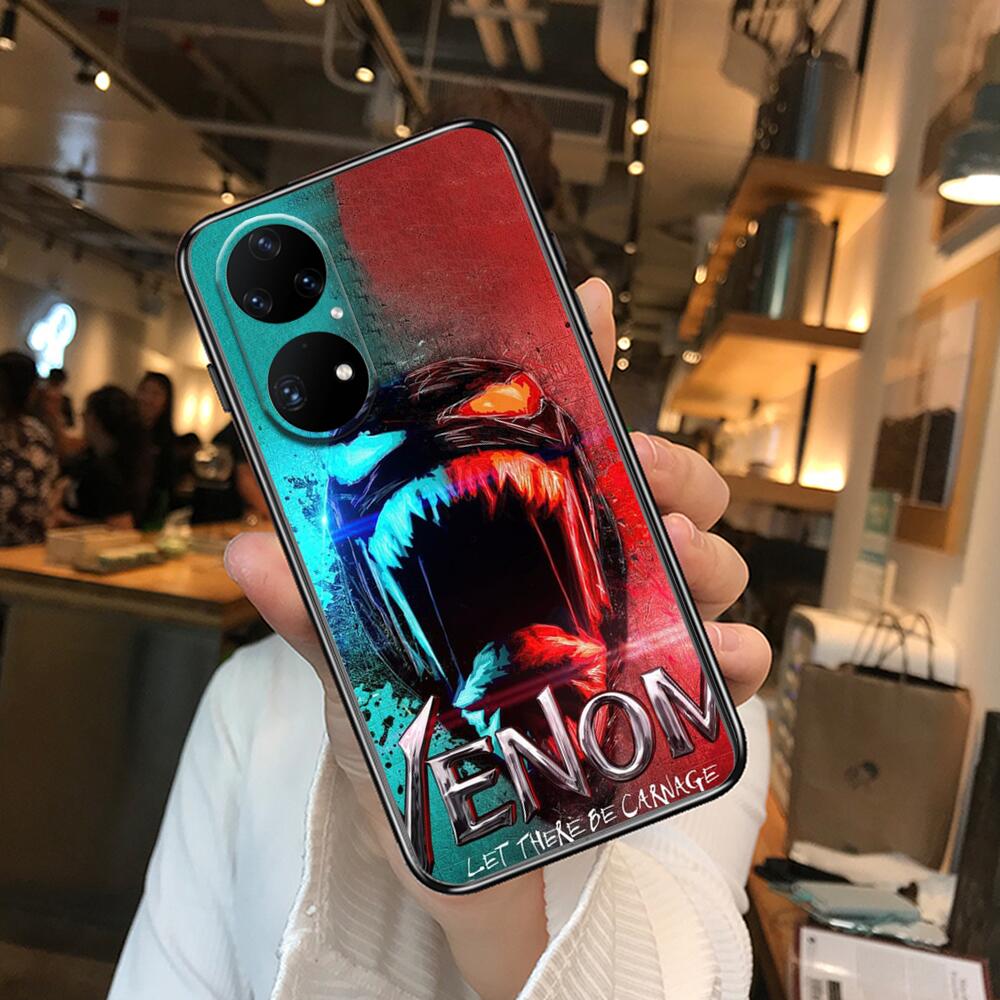 Venom 2022 Новый чехол для телефона Huawei p50 P40 p30 P20 10 9 8 Lite E  Pro Plus черный чехол с рисунком модные комиксные чехлы | AliExpress