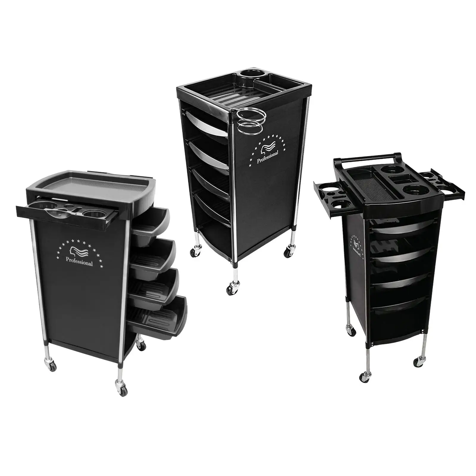 Movable Rolling Utility Cart ,Salon Rolling Organizers with Wheels ,Rolling Cart for Salon Stylist Hairdresser Rack Tool