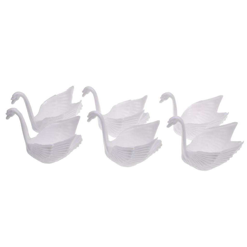 12pcs  Swan Candy Boxes Wedding Baby Shower Favors Gift Boxes Holders Party Decoration