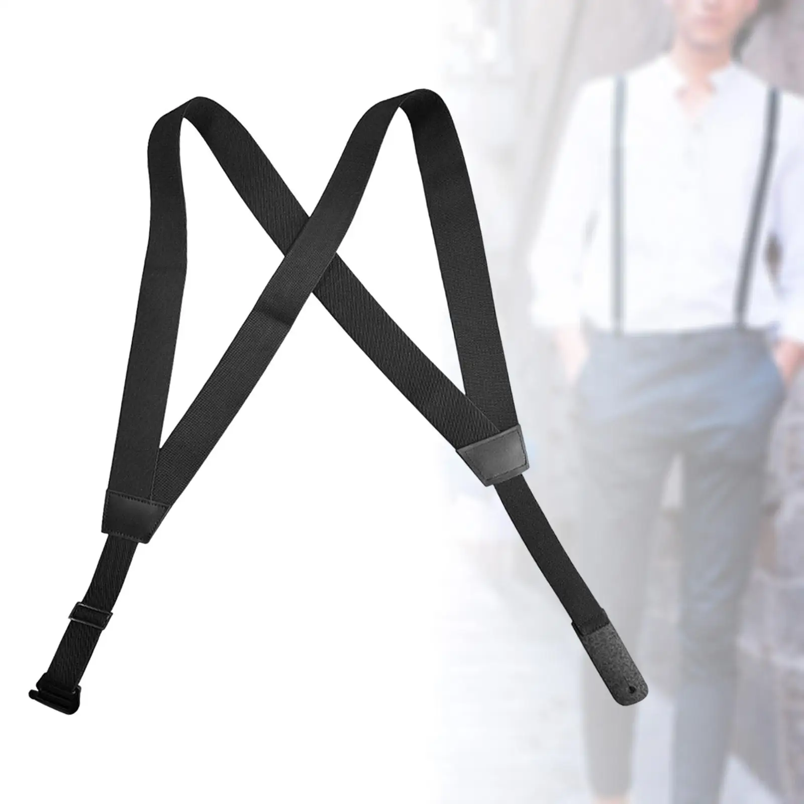 Mens Suspender, Adjustable Side Clip Suspenders Adults Pants Suspender Supplies