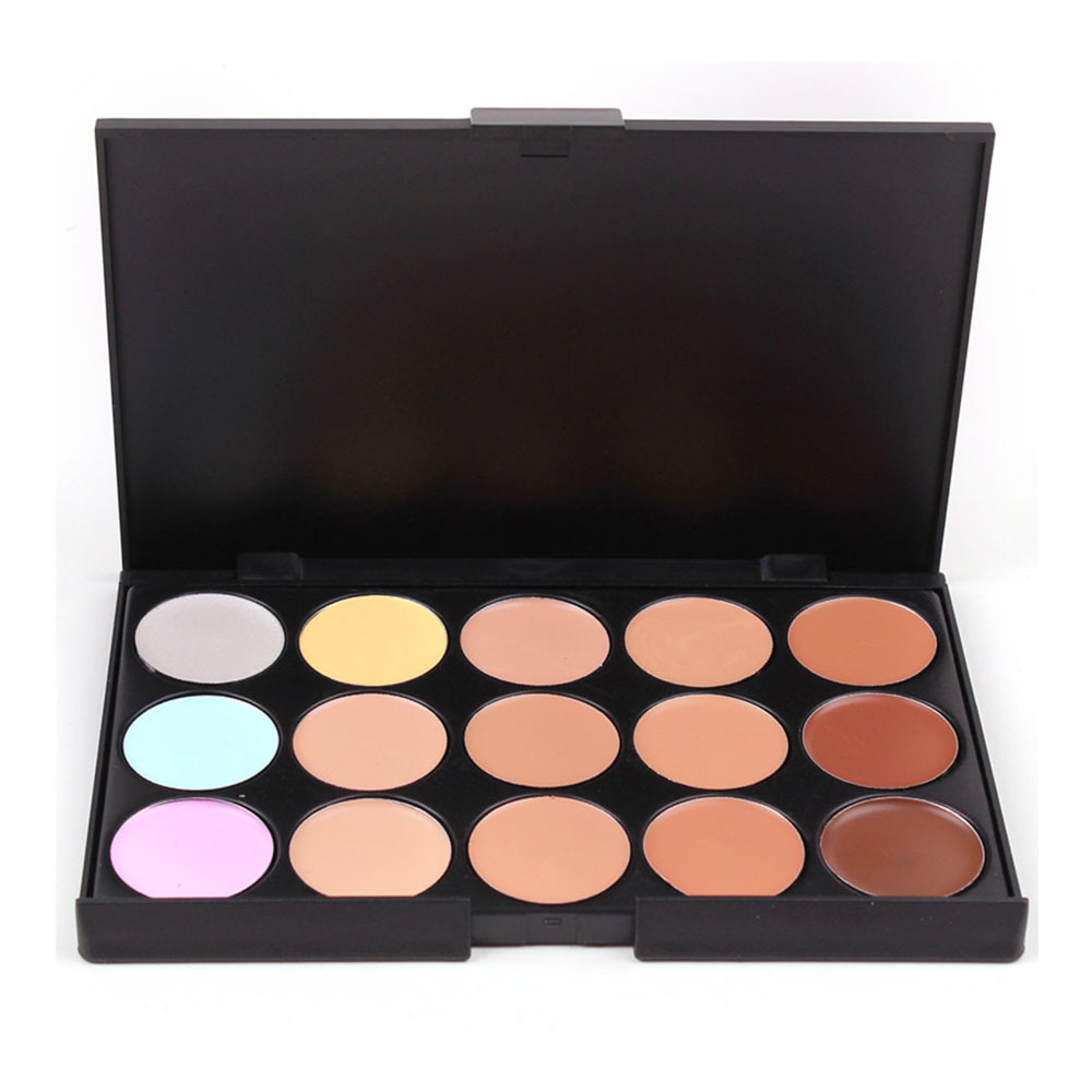 Best of 15 Colors Face Concealer Palette Makeup Cream Base Palettes Matte Contouring Foundation Facial Cosmetic Set Color Corrector Reviews & Tips