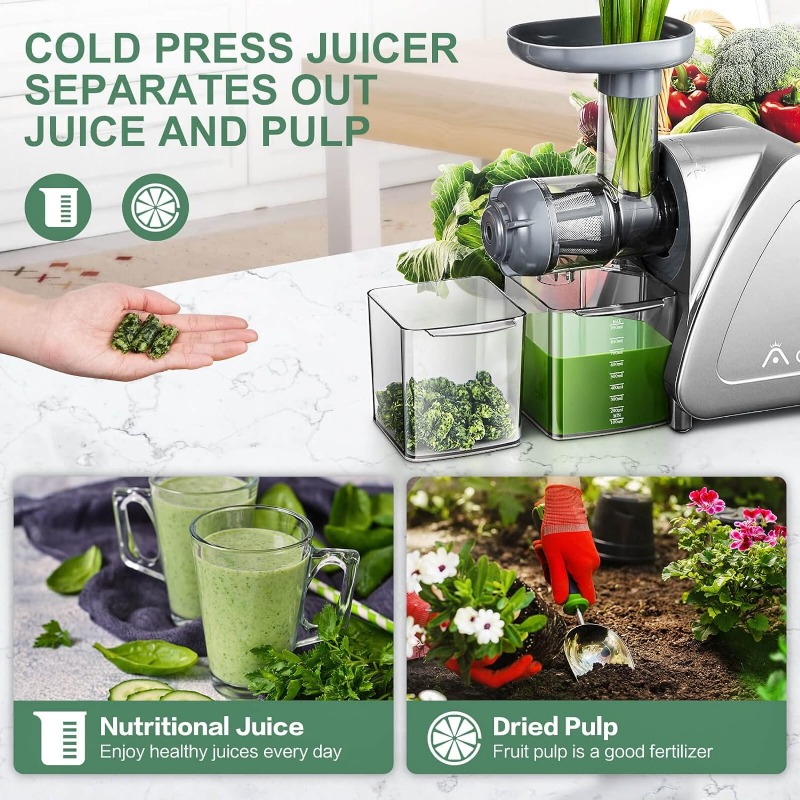 Title 5, Cold Press Juicer, Aobosi Slow Masticating Juic...