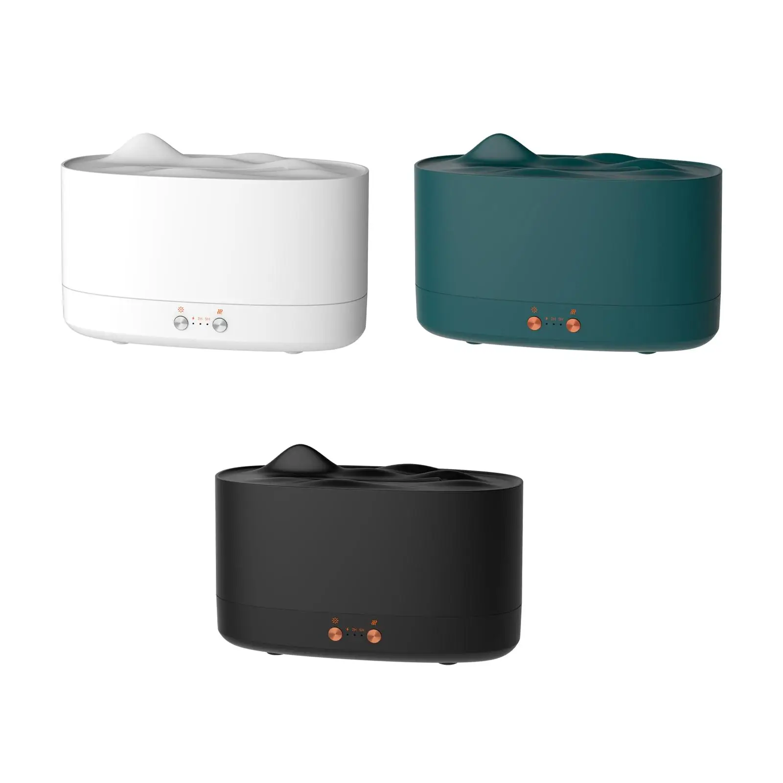 Portable Air Humidifier Decorative Air Purifier Silent Fogger Scene Layout Ornament Timer 200ml Maker for Office Desktop
