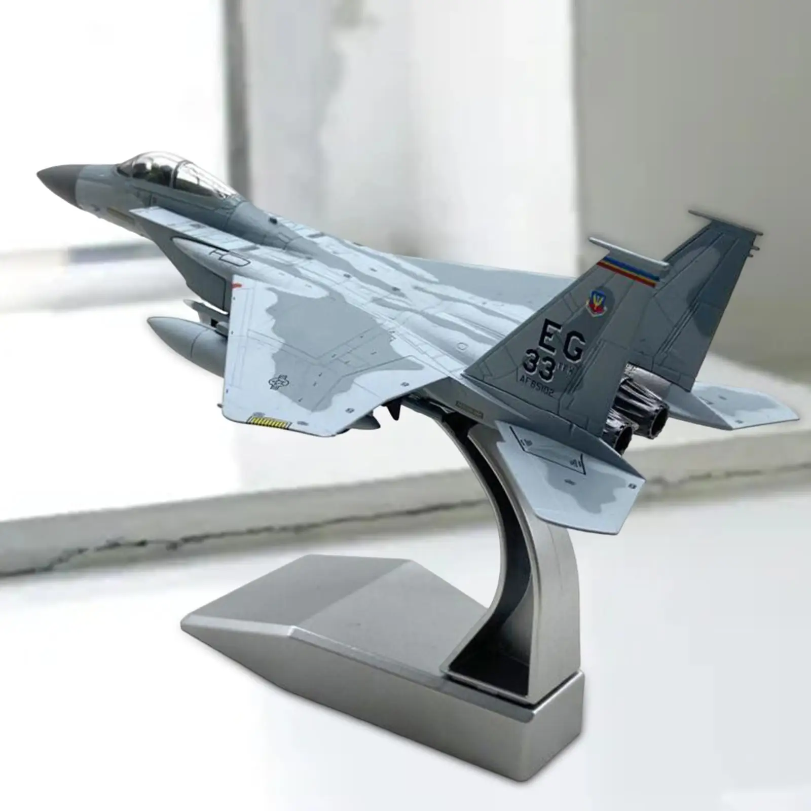 1: 100 Alloy US F-15C Model Miniature Sturdy Plane Souvenir
